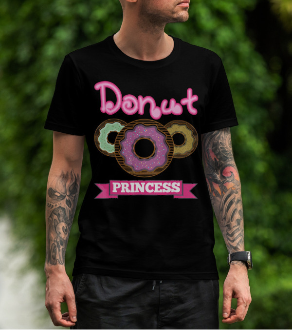 Donut Princess Pink Banner With Colorful Donuts T-Shirt