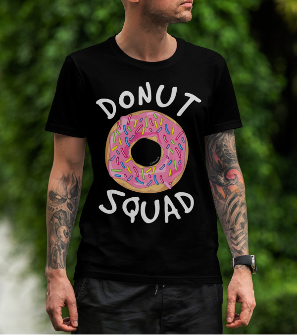 Donut Squad Funny Donut Sprinkles Pink Frosting T-Shirt