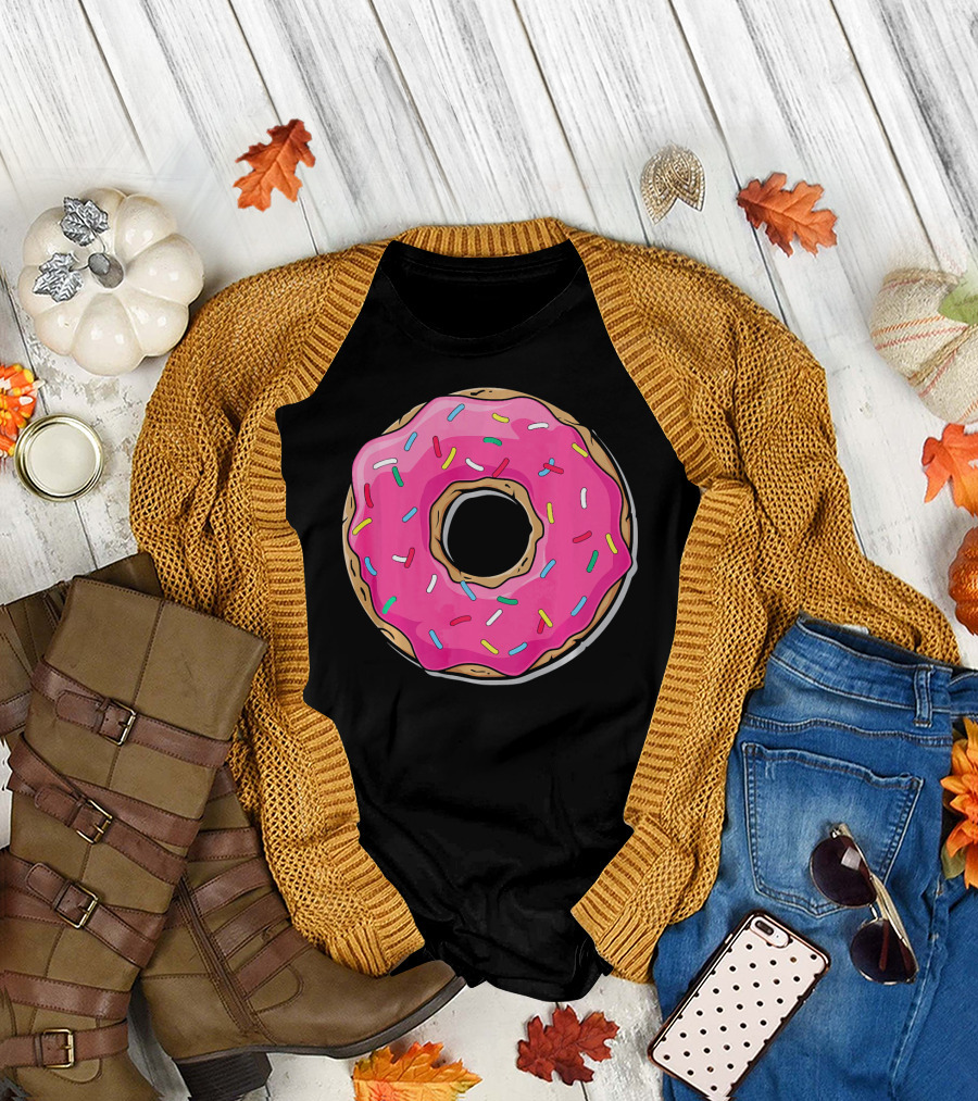 Pink Sprinkle Donut Delight T-Shirt