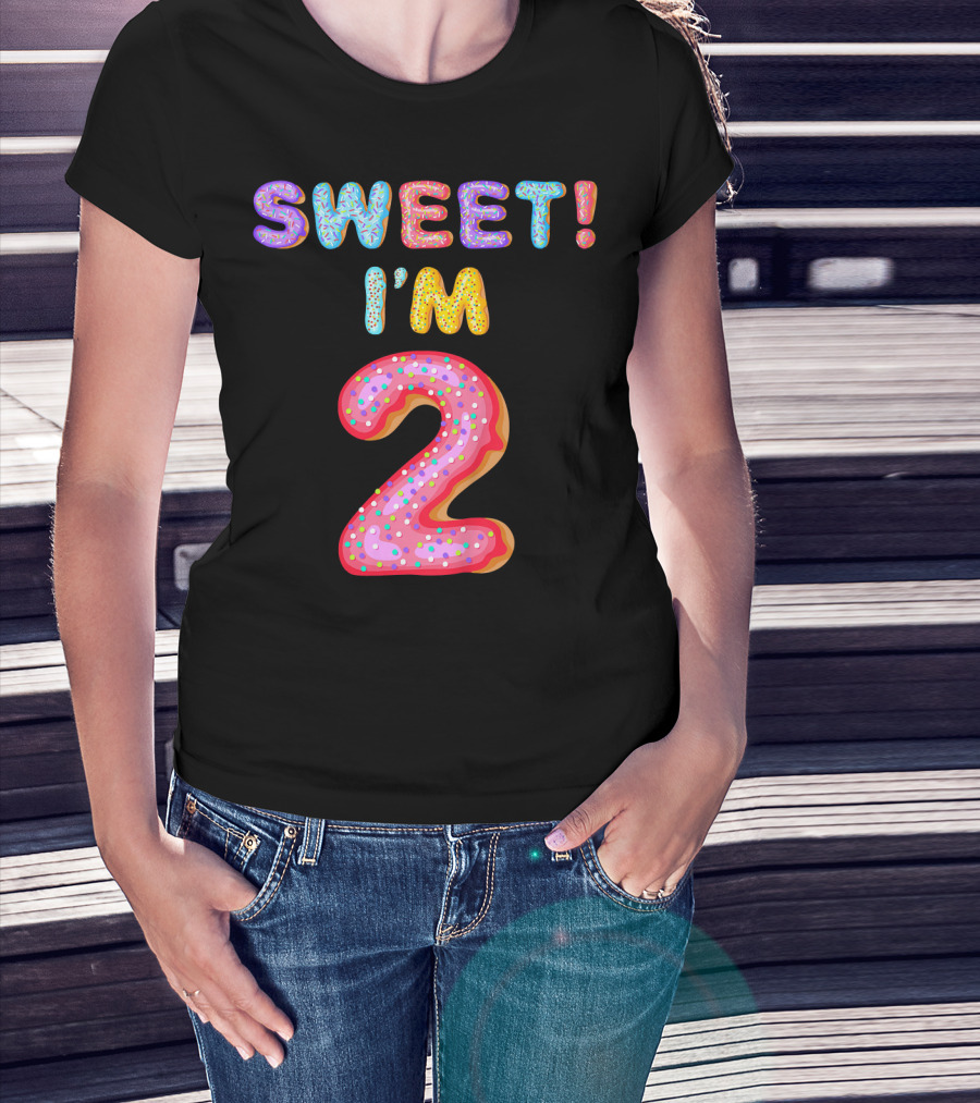 Sweet I'm 2 Kids 2nd Birthday T-Shirt