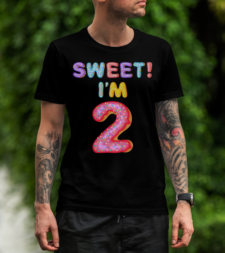 Sweet I'm 2 Kids 2nd Birthday T-Shirt