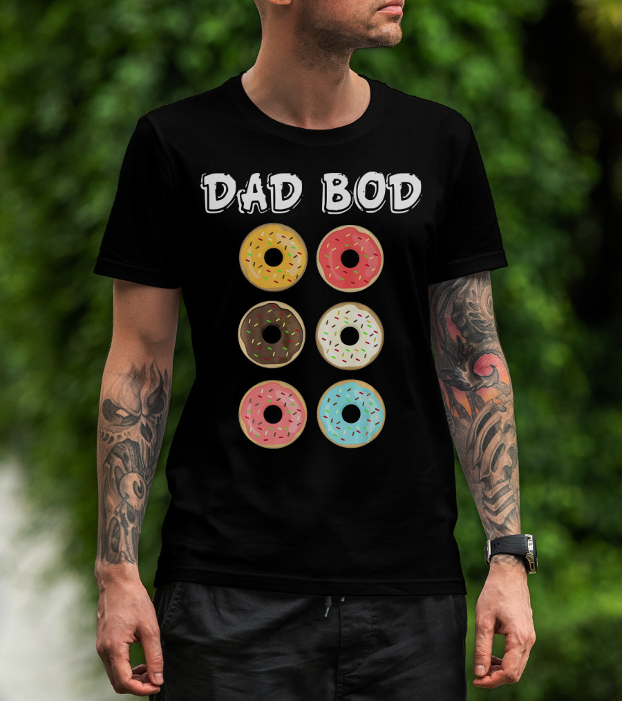 Dad Bod Donuts Father's Day Mens Fat Humor T-Shirt