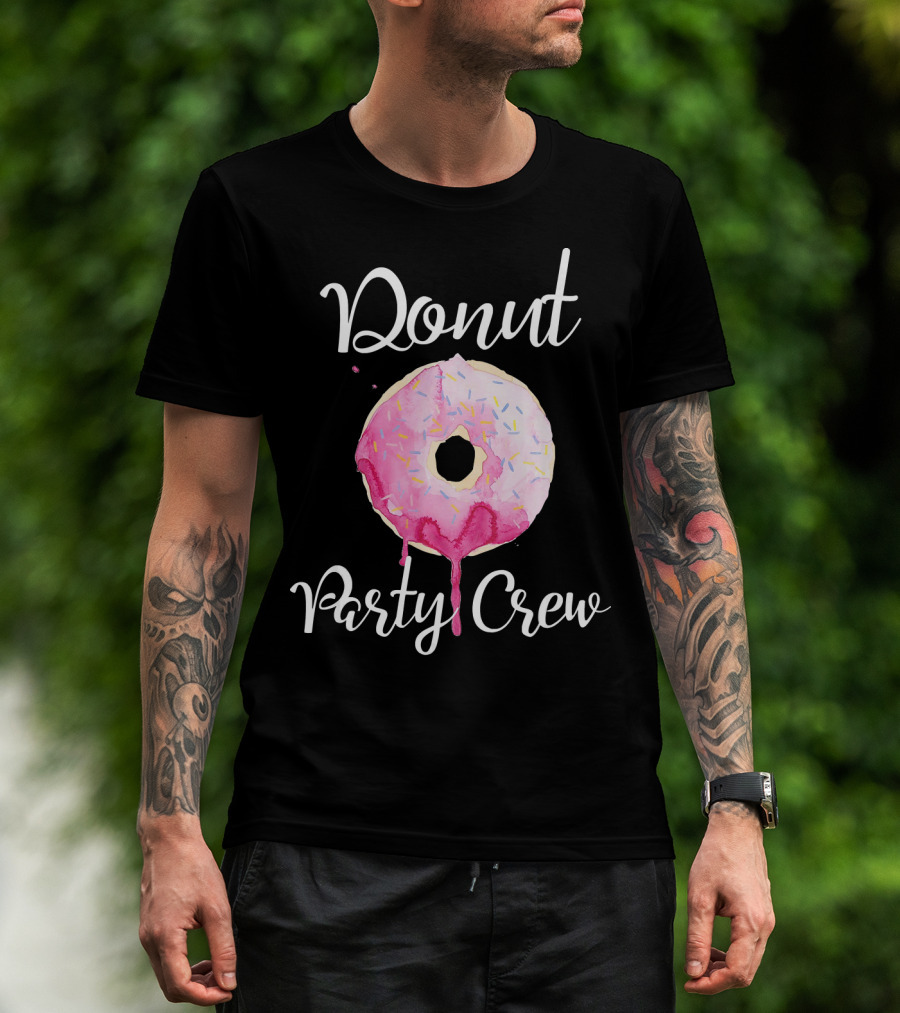 Donut Party Crew Donut Birthday T-Shirt