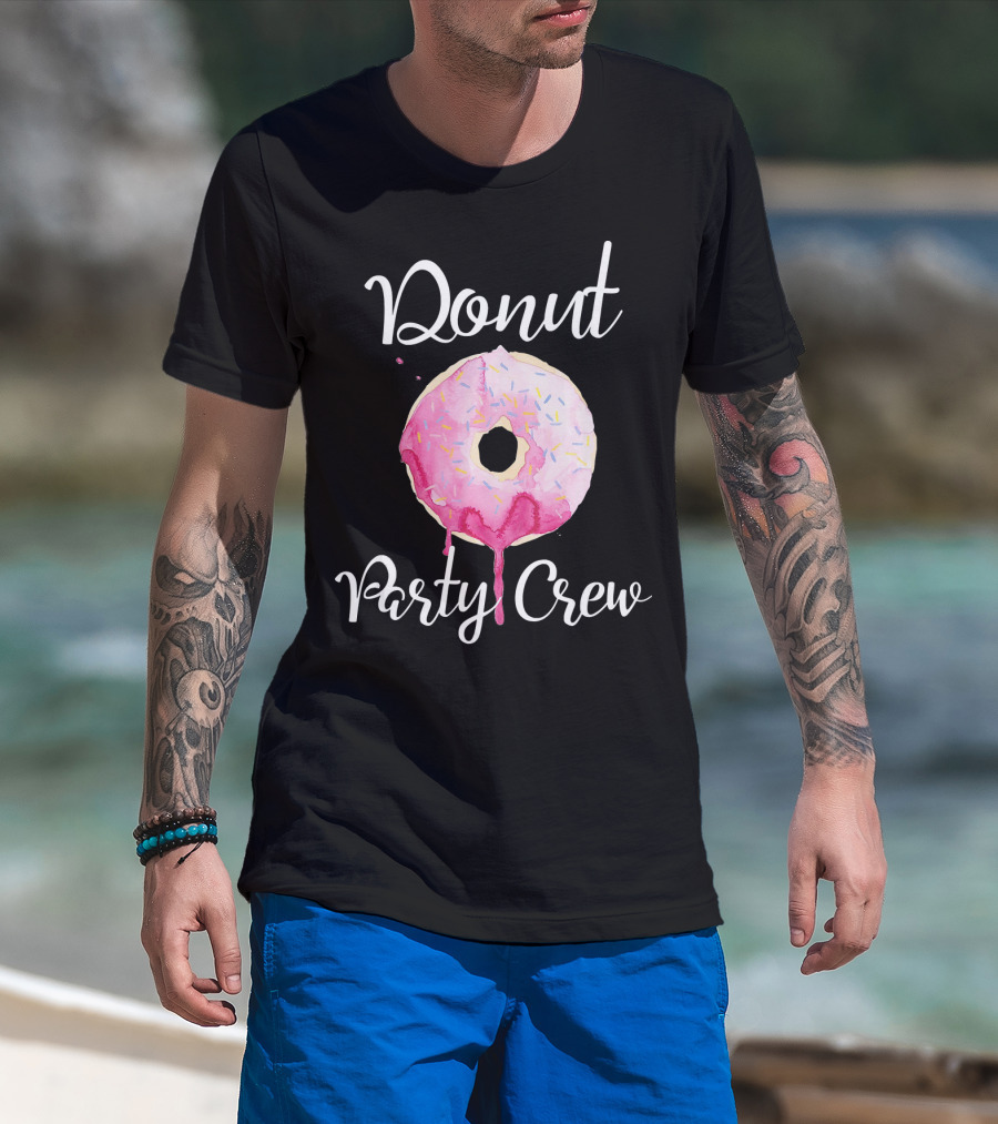 Donut Party Crew Donut Birthday T-Shirt