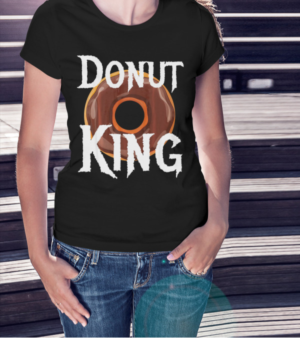Donut King Food Lover Chocolate Glazed Enthusiast T-Shirt