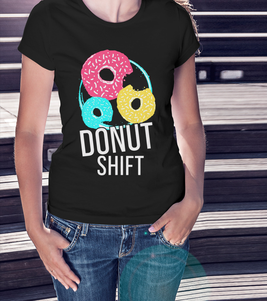 Donut Shift MTTF Associates Doughnut Vibrant Trio T-Shirt