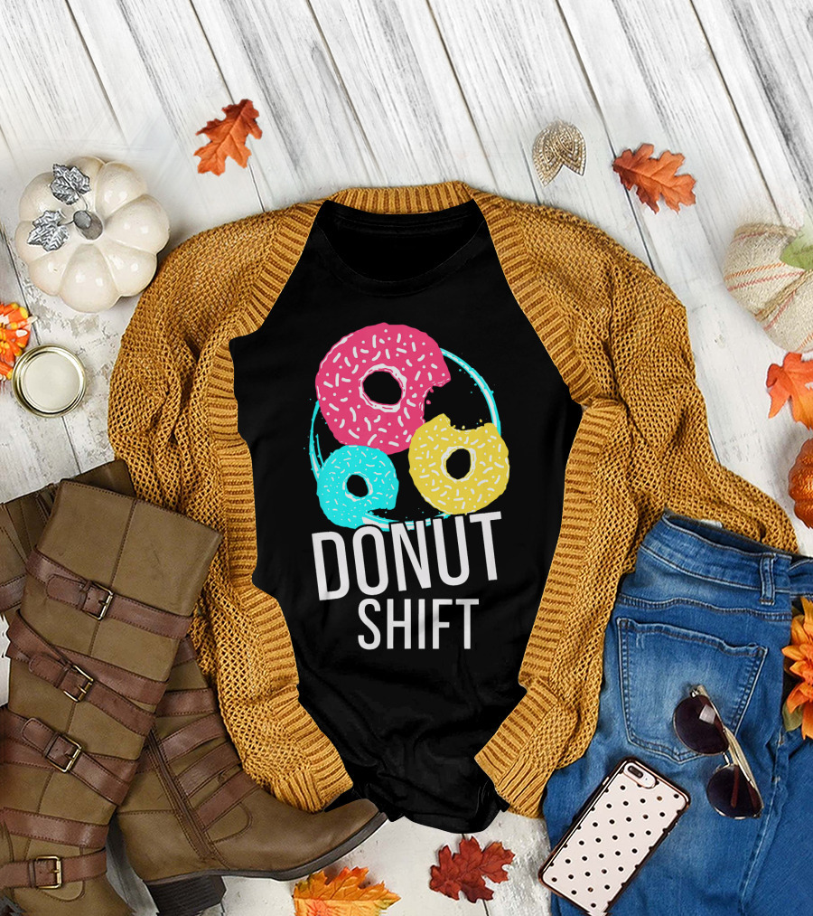 Donut Shift MTTF Associates Doughnut Vibrant Trio T-Shirt