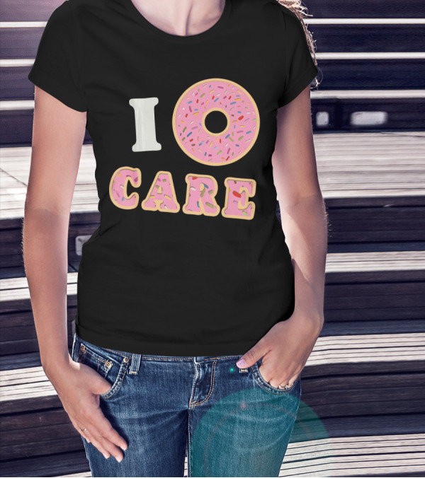 I Donut Care Funny Cool Sprinkles Doughnut T-Shirt