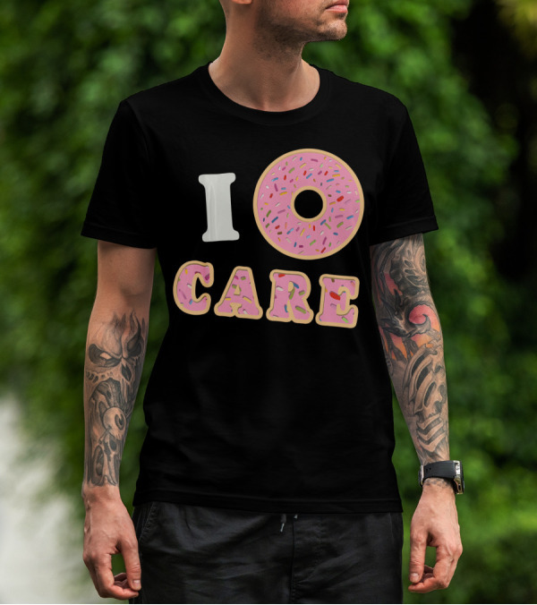 I Donut Care Funny Cool Sprinkles Doughnut T-Shirt