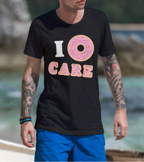 I Donut Care Funny Cool Sprinkles Doughnut T-Shirt