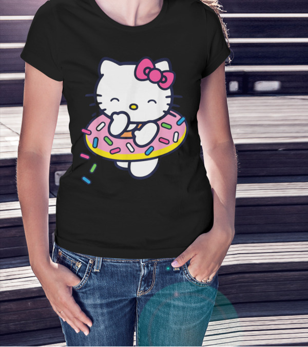 Hello Kitty Donut Floaty With Sprinkles Summer T-Shirt