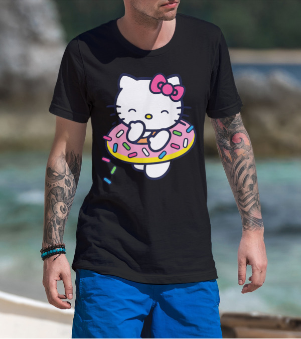 Hello Kitty Donut Floaty With Sprinkles Summer T-Shirt