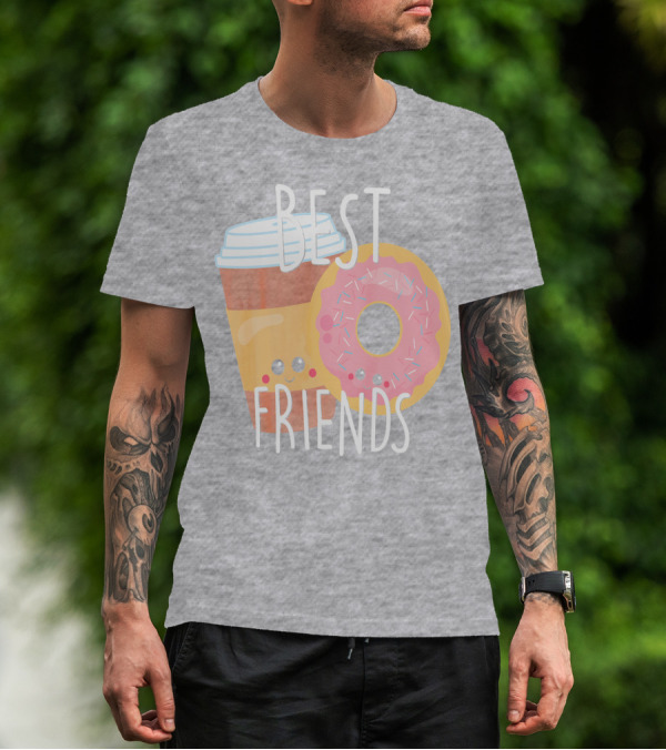 Best Friends Coffee And Donut Perfect Pairing T-Shirt