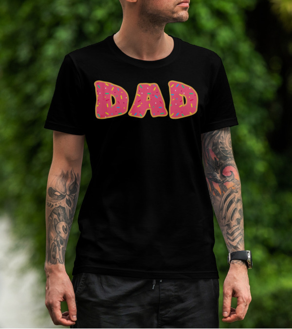 Dad Daddy Funny Sprinkle Donut T-Shirt