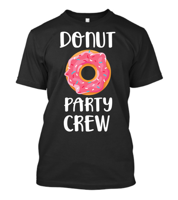 Donut Party Crew Longsleeve Donut Sprinkle T-Shirt