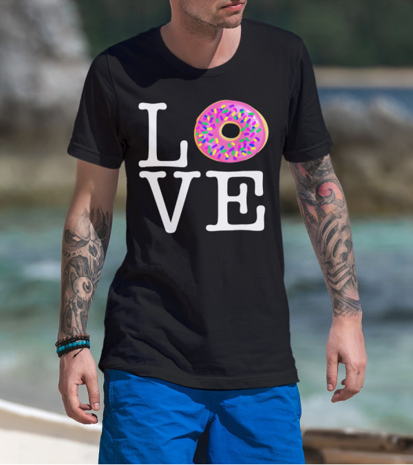 LOVE Donut Pink Sprinkles T-Shirt
