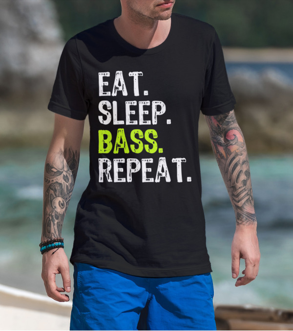 Eat Sleep Bass Repeat T-Shirt
