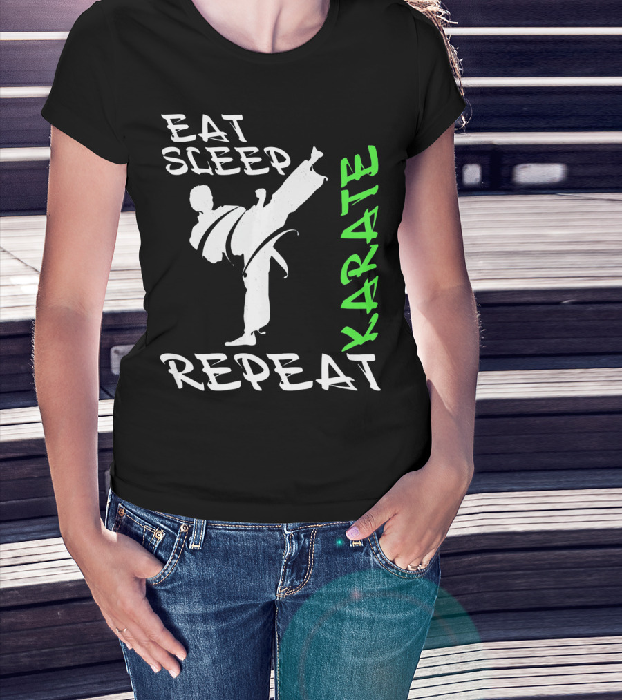 Eat Sleep Karate Repeat T-Shirt