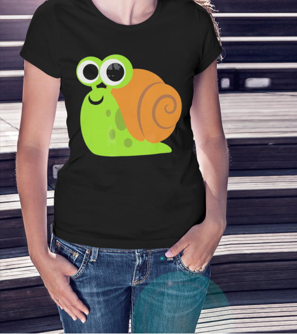 Cute Snail Emoji Lovers Shell T-Shirt