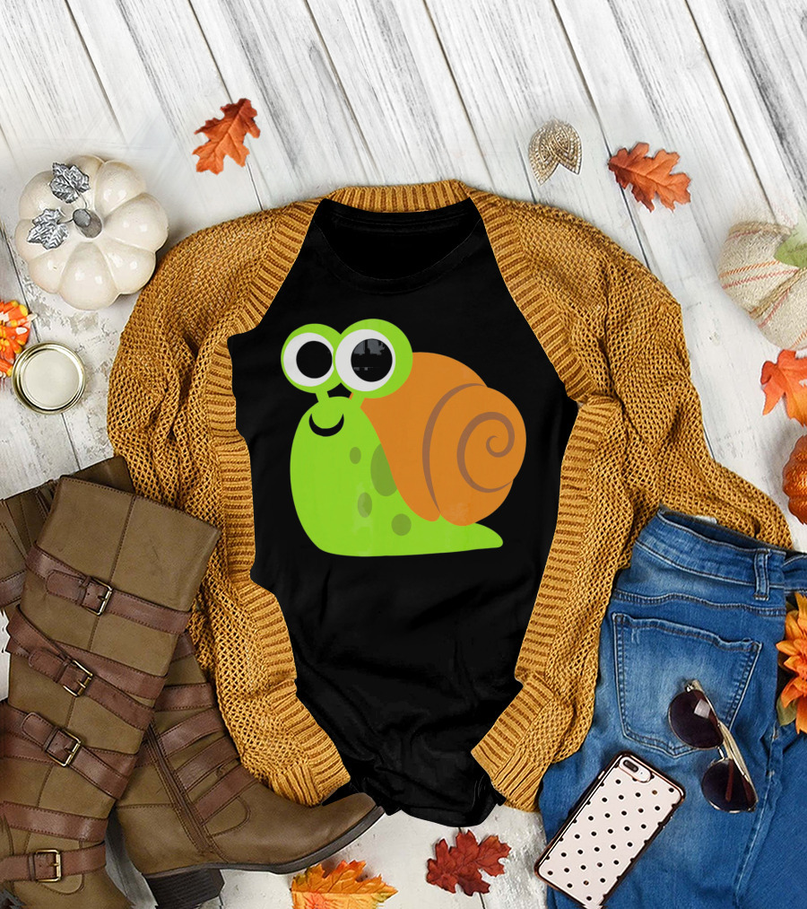 Cute Snail Emoji Lovers Shell T-Shirt