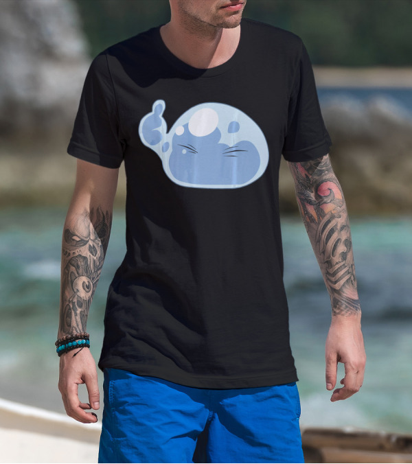 Thumbs Up Emoji Slime Anime Face T-Shirt