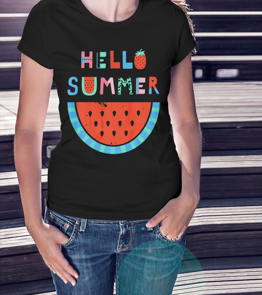Hello Summer Fun Watermelon T-Shirt