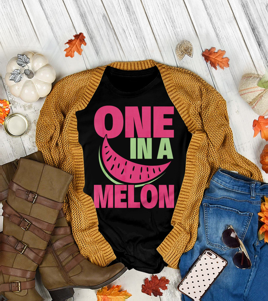 One in a Melon Funny Watermelon T-Shirt