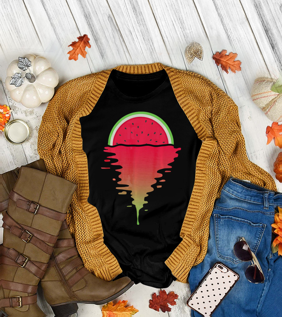 Watermelon Tropical Sunset 80s T-Shirt