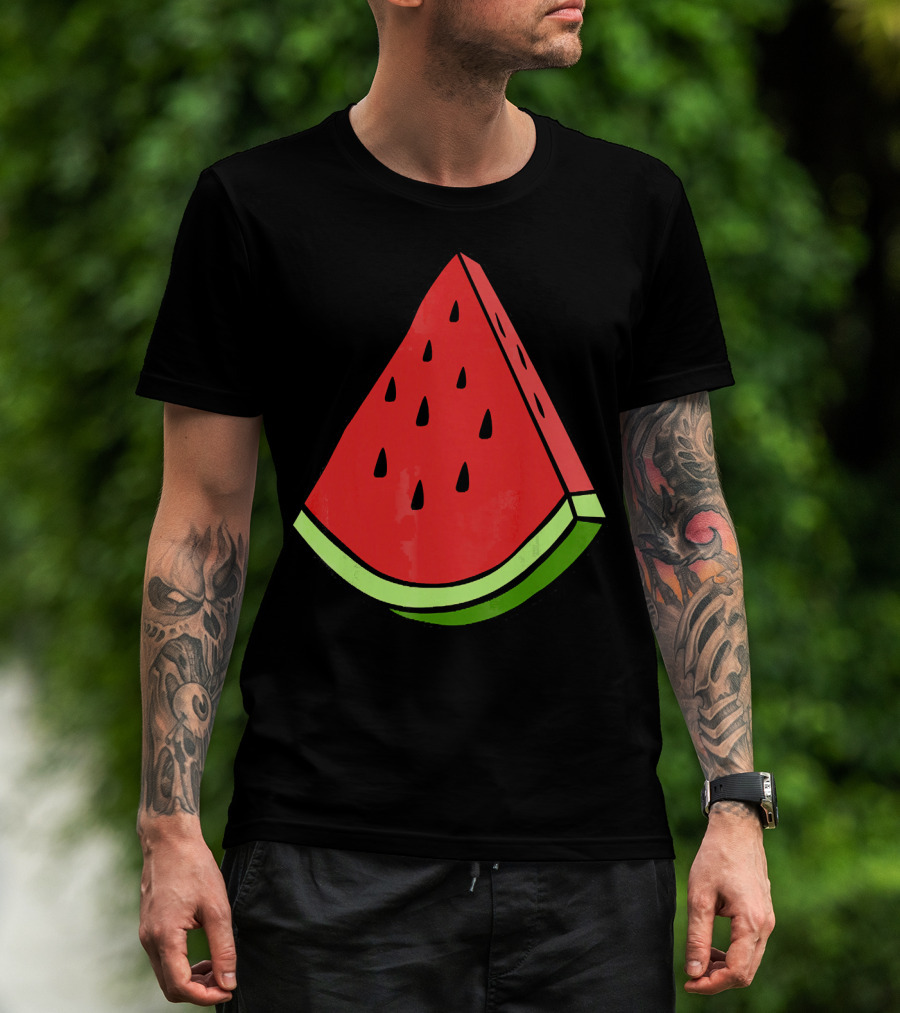Watermelon Slice Red Green Wedge T-Shirt