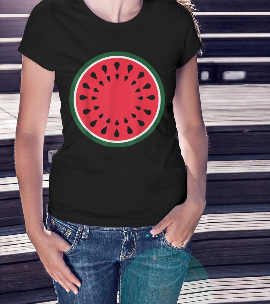 Watermelon Fruit Slice Easy Lazy DIY T-Shirt