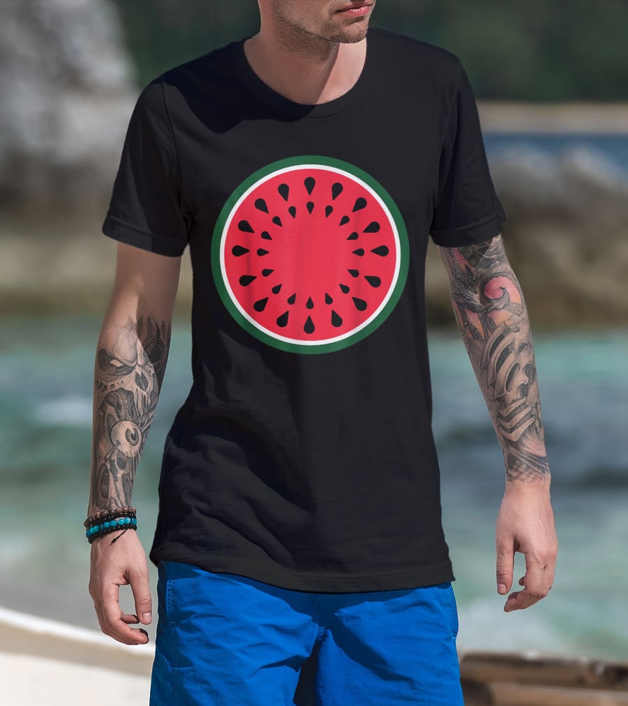 Watermelon Fruit Slice Easy Lazy DIY T-Shirt