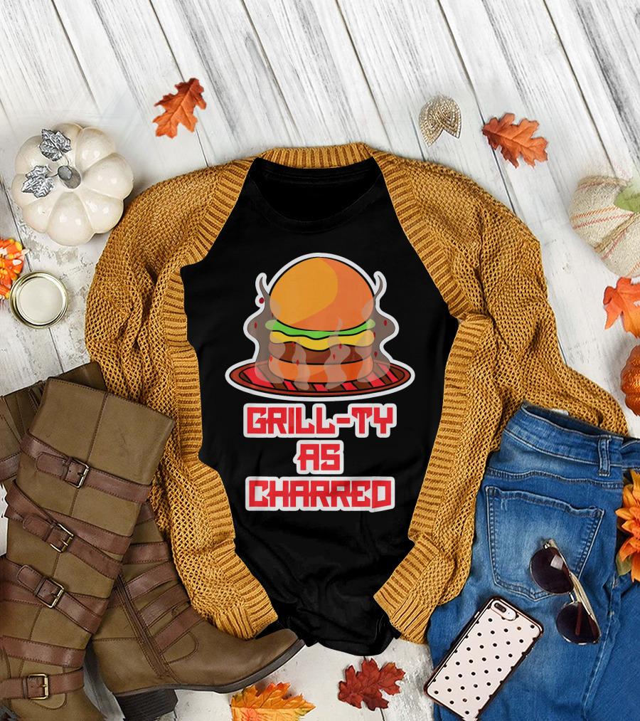 Grill Ty as Charred Burge Smoke Funny Fastfood T-Shirt