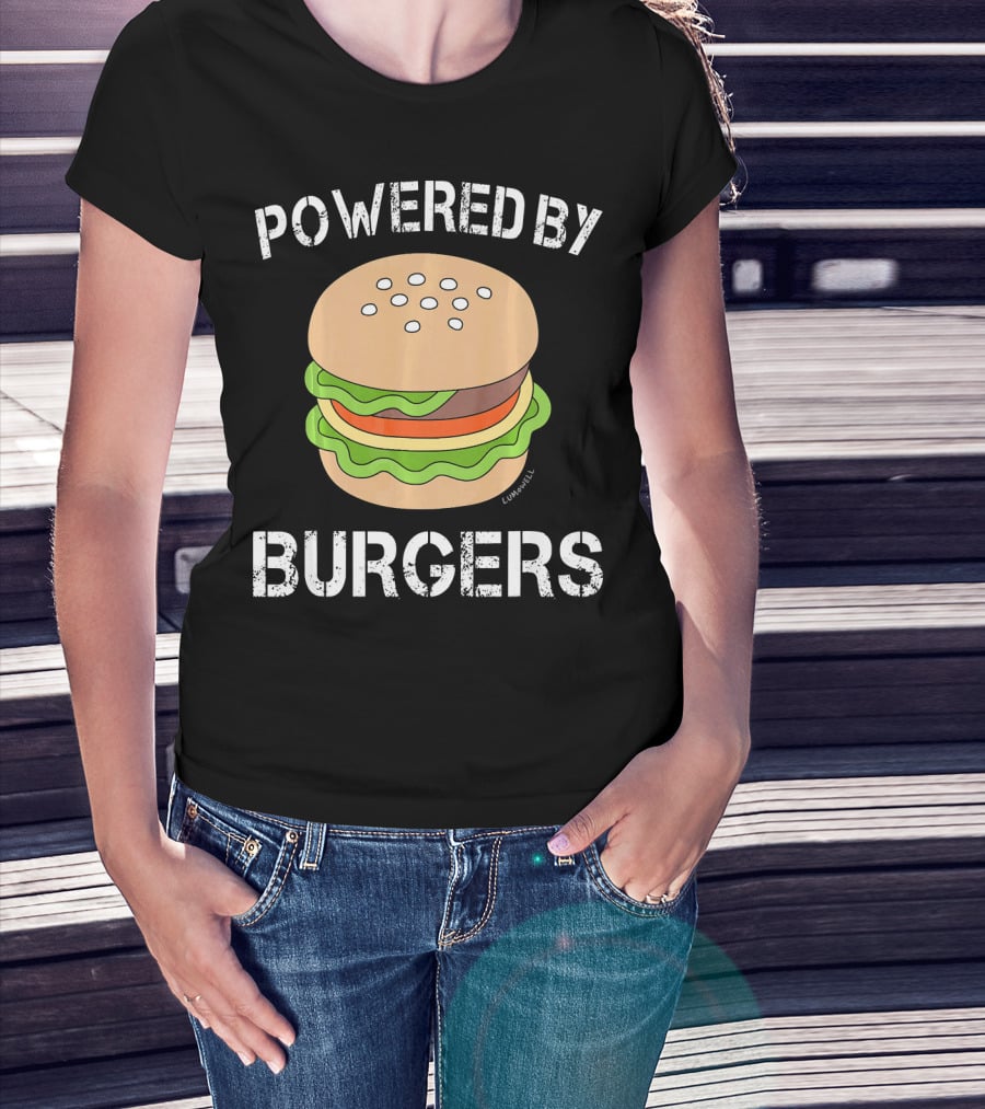 Powered By Burgers Burger Powered By Burger T-Shirt