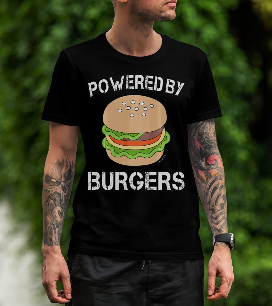 Powered By Burgers Burger Powered By Burger T-Shirt