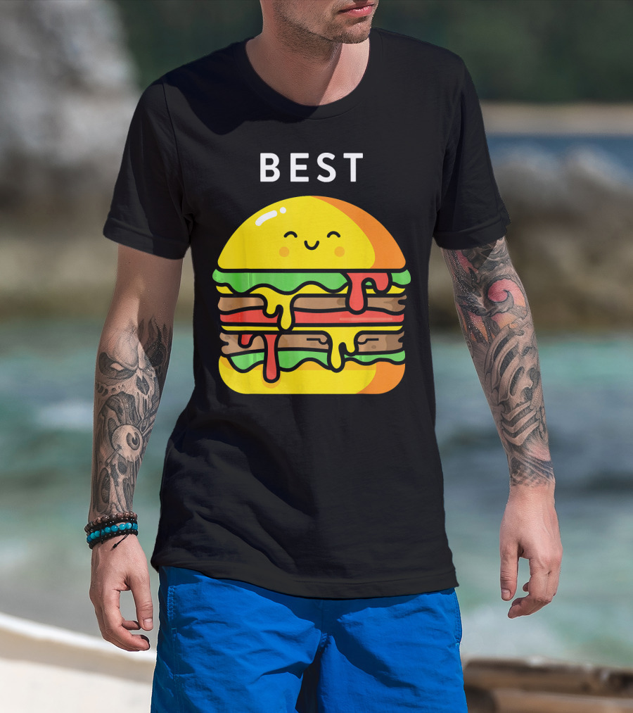 Best Burger Fries Best Friend Matching T-Shirt