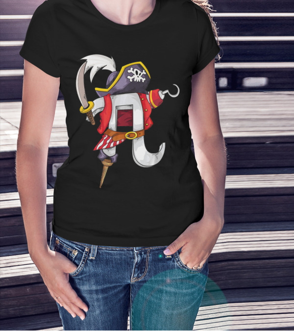 Pi Pirate Costume Cool Math Lovers T-Shirt