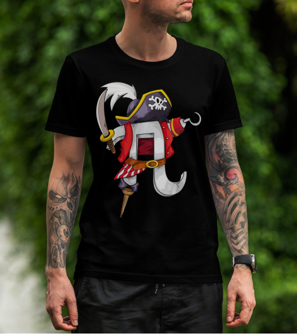 Pi Pirate Costume Cool Math Lovers T-Shirt