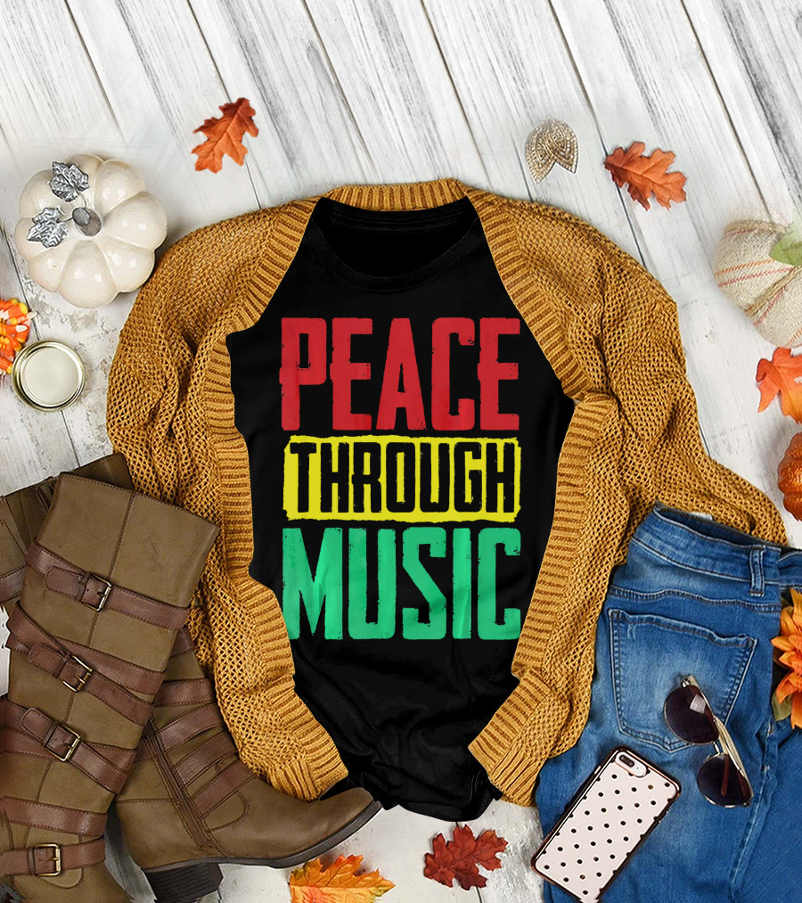 Peace Through Music Reggae Concert T-Shirt