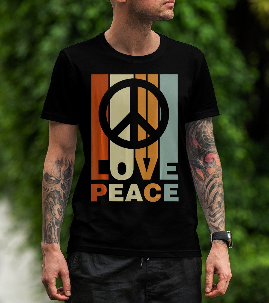 Love Peace Vintage Peace Symbol 70s T-Shirt
