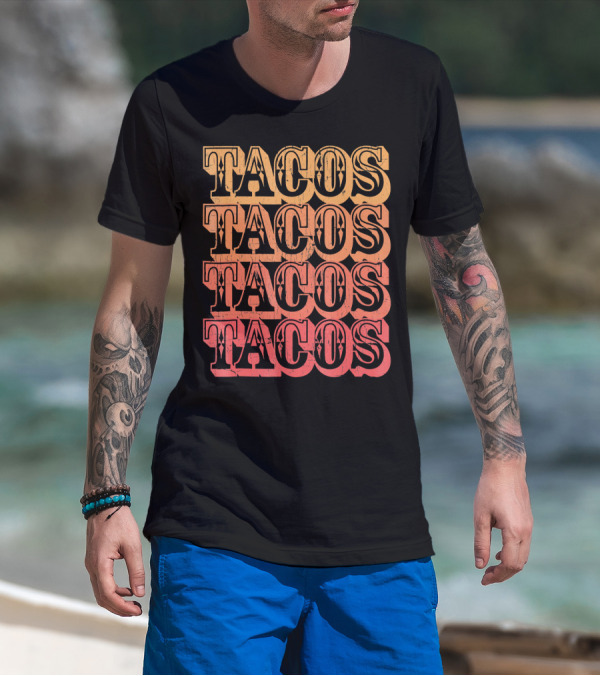 Tacos Retro Taco Vintage Taco T-Shirt