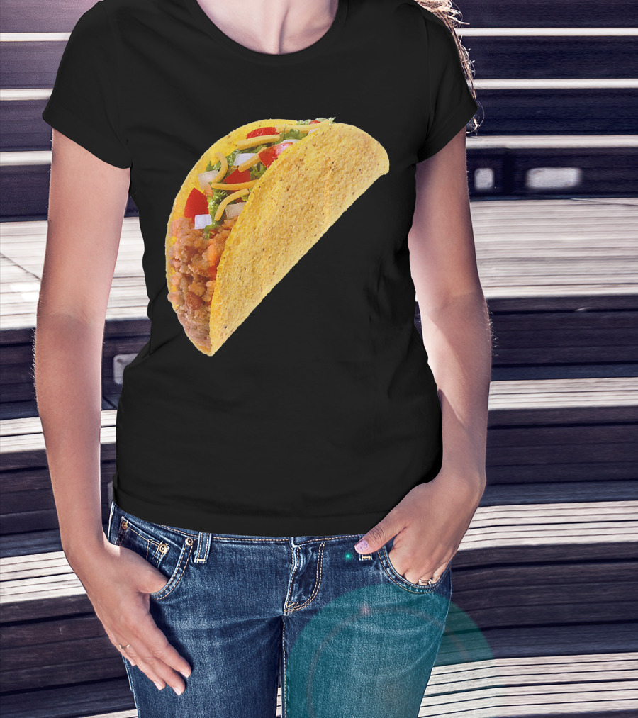 Taco Costume Mexican Food Hard Shell Taco T-Shirt