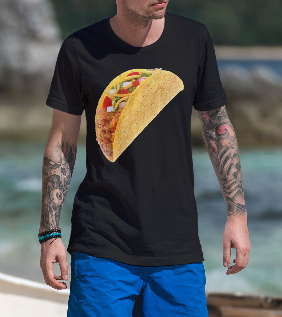 Taco Costume Mexican Food Hard Shell Taco T-Shirt