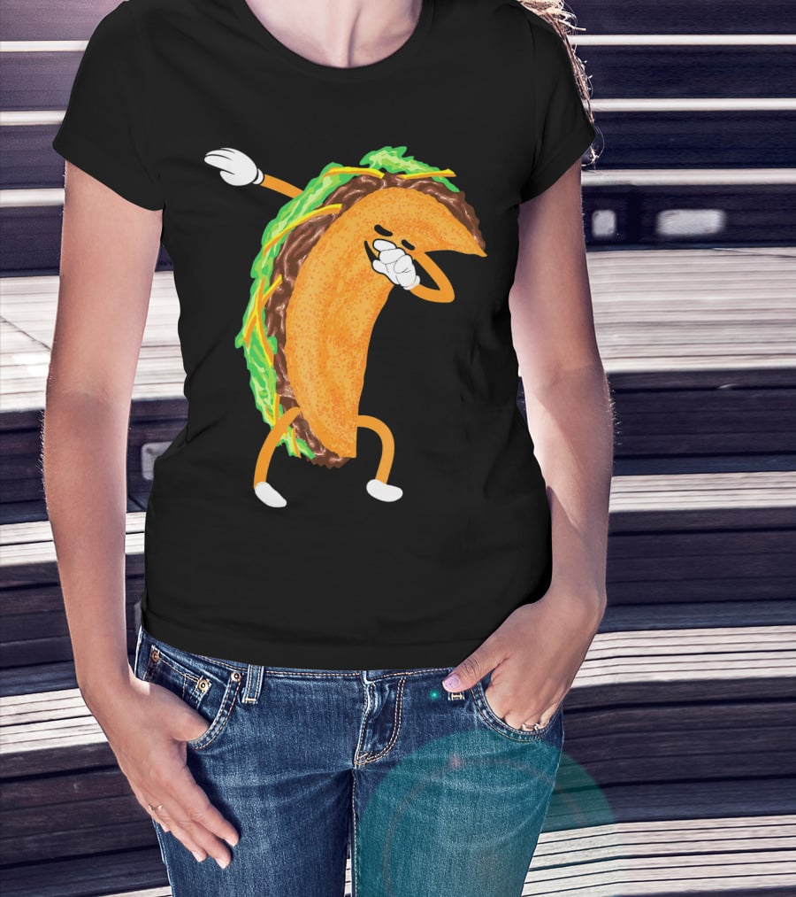Dabbing Taco Cute Taco Cinco De Mayo Fun T-Shirt