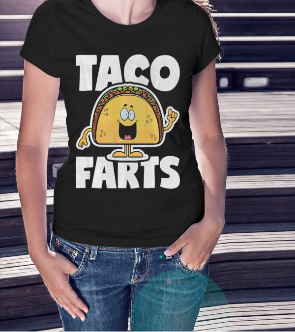 Taco Farts Funny Vintage Mexican Food T-Shirt