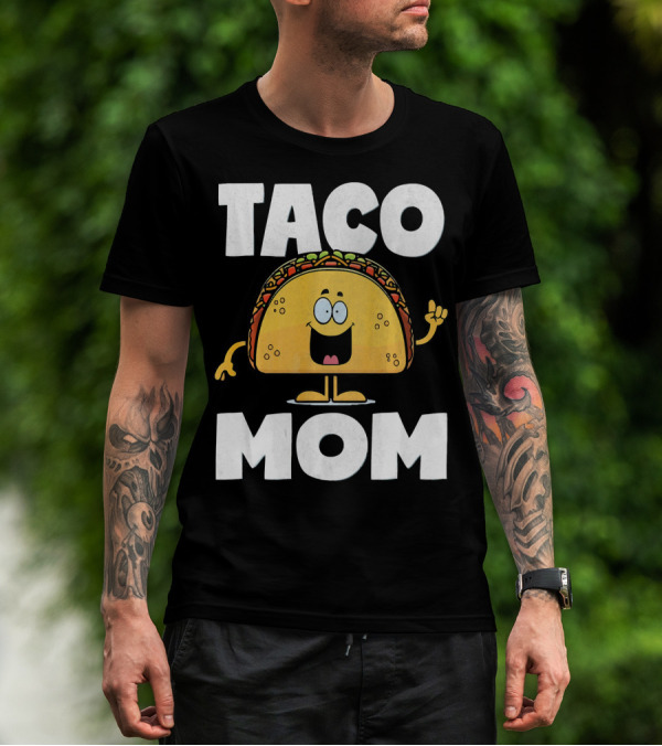 Taco Mom Funny Vintage Mother Mexican Ta Cartoon Character T-Shirt