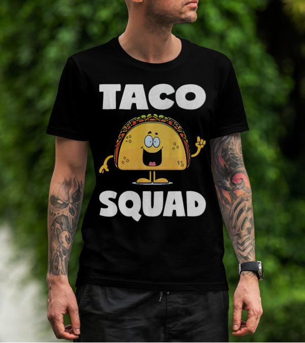 Taco Squad Vintage Funny Tacos Party T-Shirt