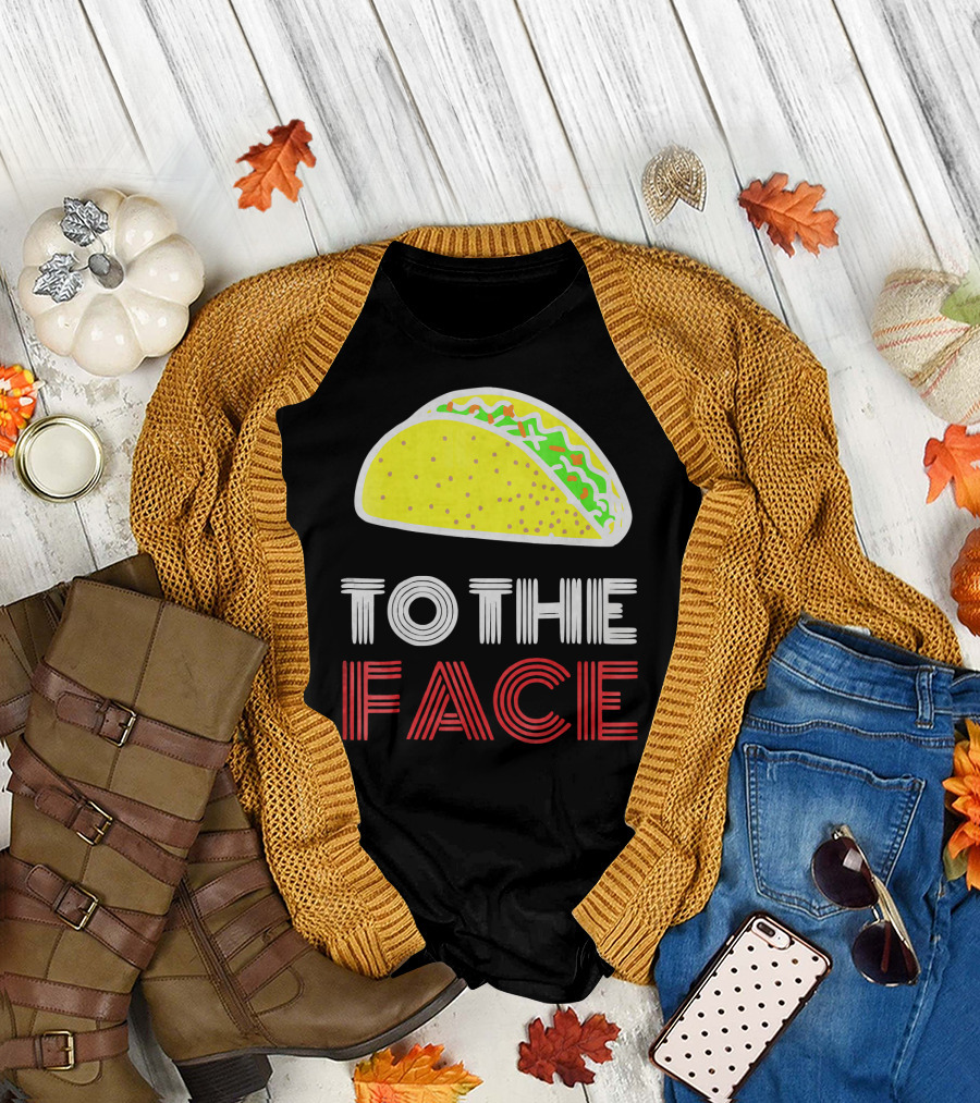 Vintage Taco To The Face Tuesday T-Shirt