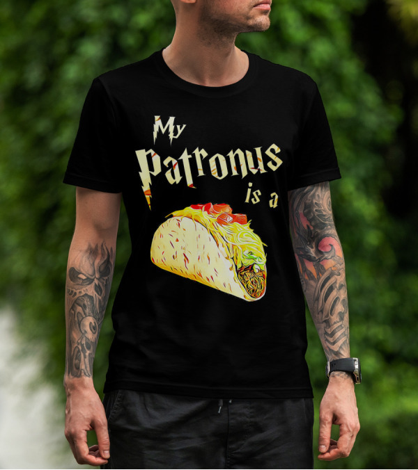 My Patronus Is A Taco Wizard Warlock Foo T-Shirt