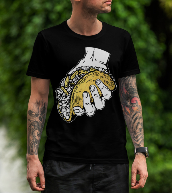 Taco Hand Holding Classic Street Food T-Shirt