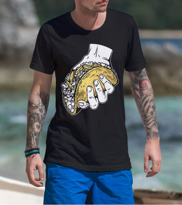 Taco Hand Holding Classic Street Food T-Shirt